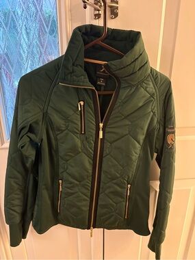 Aristaequstrian Women’s Forest Green Quilted Jacket
